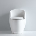 One-Piece Elongated Toilet with Siphon Flushing Sanitary Ware White Toilet